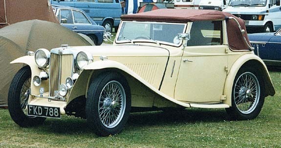 <I> M.G. TB Tickford Drophead Coup 1939.  Jan Borgfelt</I>